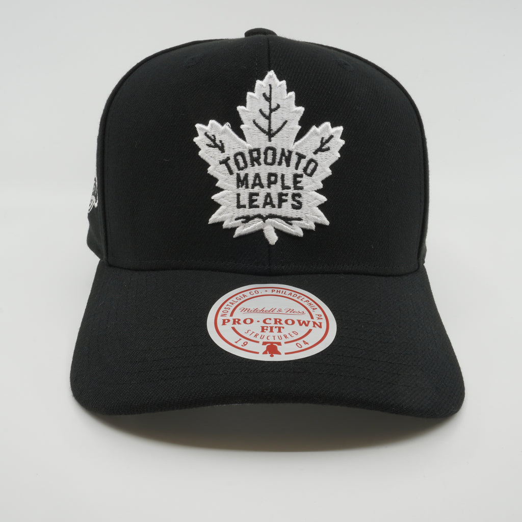 MENS MITCHELL & NESS NHL PANDA PRO SNAPBACK MAPLE LEAFS - BLACK