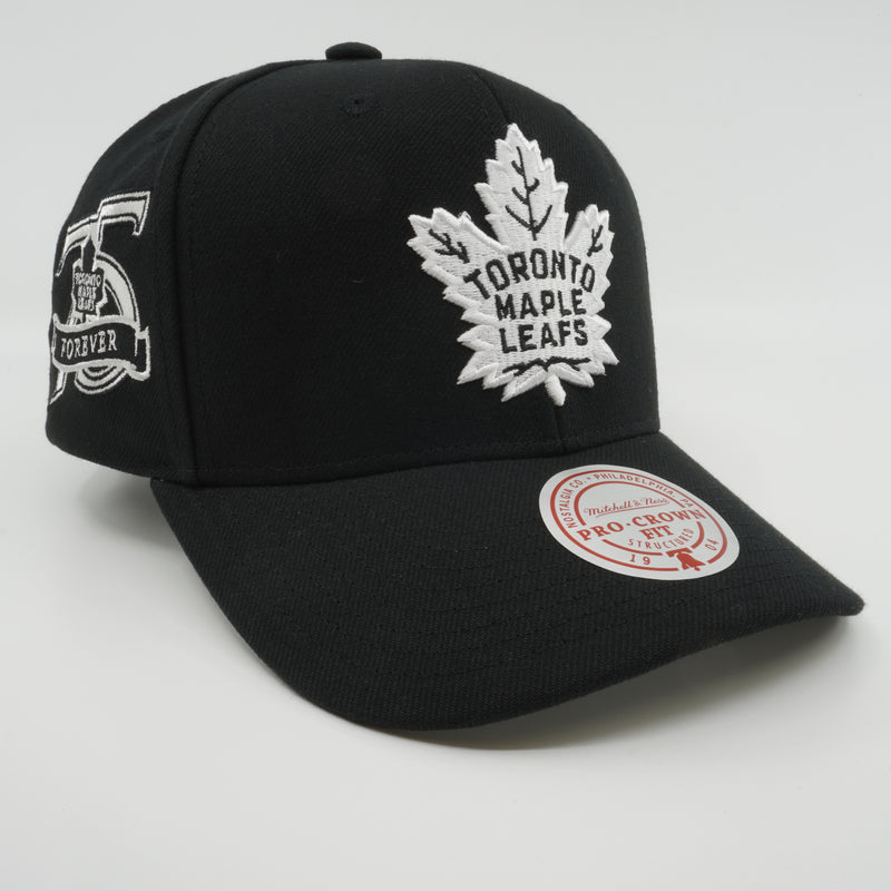 MENS MITCHELL & NESS NHL PANDA PRO SNAPBACK MAPLE LEAFS - BLACK
