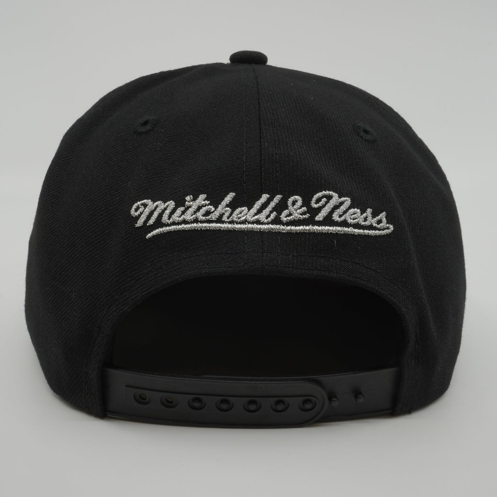 MENS MITCHELL & NESS NBA 75TH PLATINUM SNAPBACK RAPTORS - BLACK