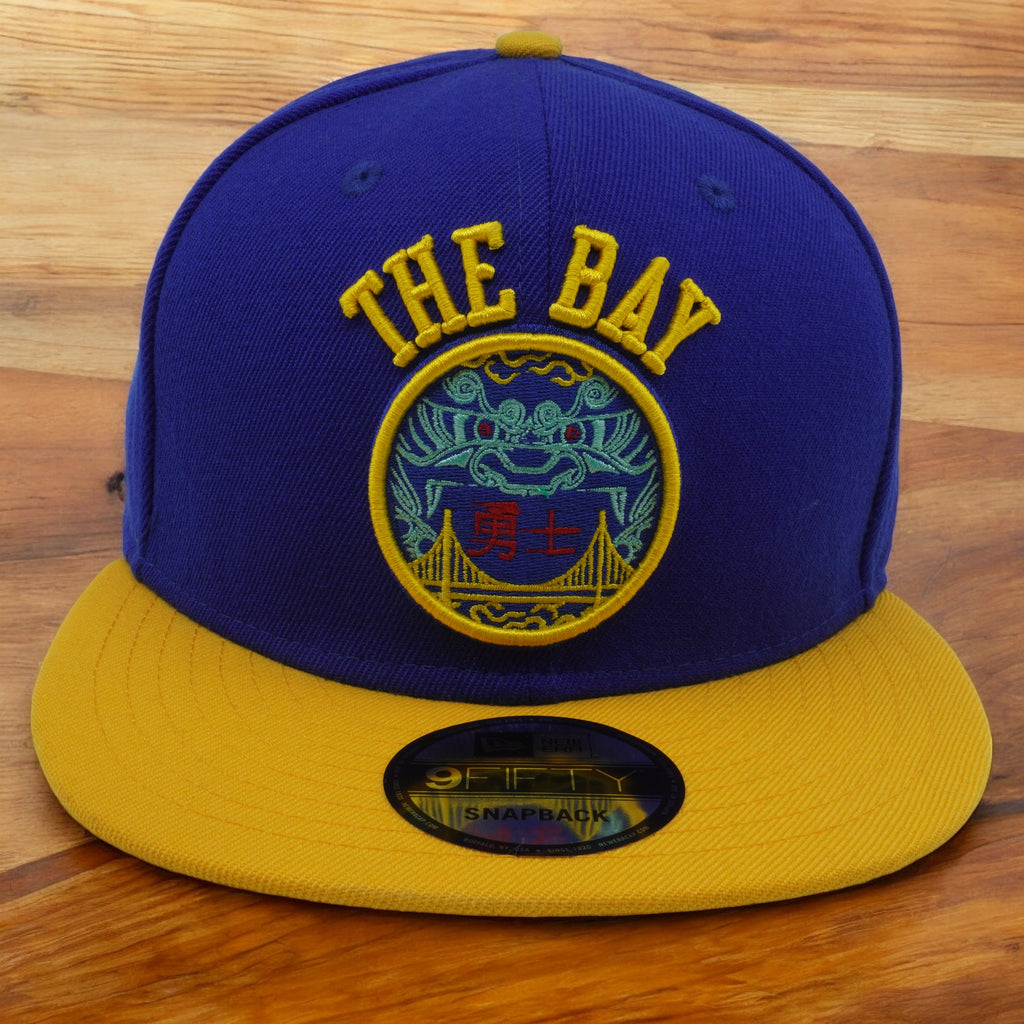 [11579268] Mens New Era NBA Golden State Warriors CNY The Bay 9Fifty Snapback