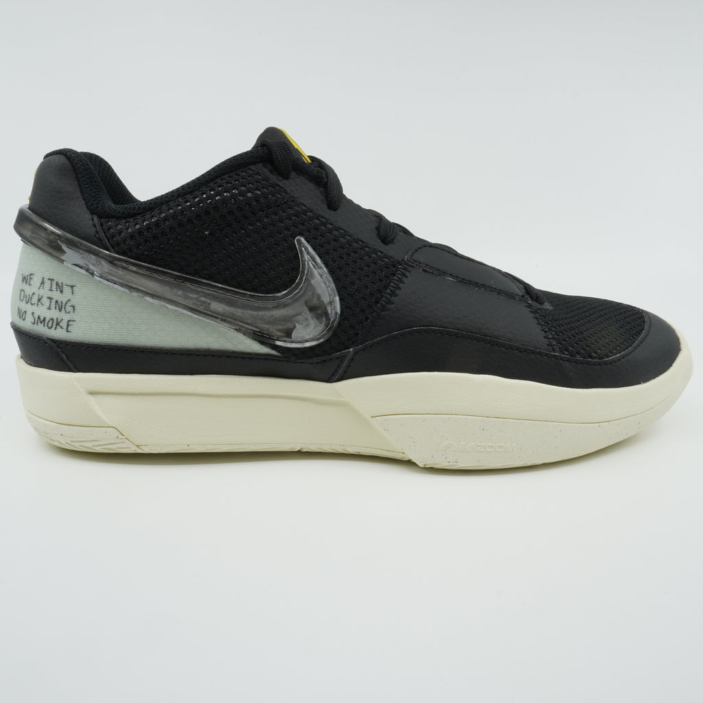 [DR8785-002] MENS NIKE JA 1 "FLY" - BLACK/LIGHT SILVER-COCONUT MILK "We Ain't Ducking No Smoke"