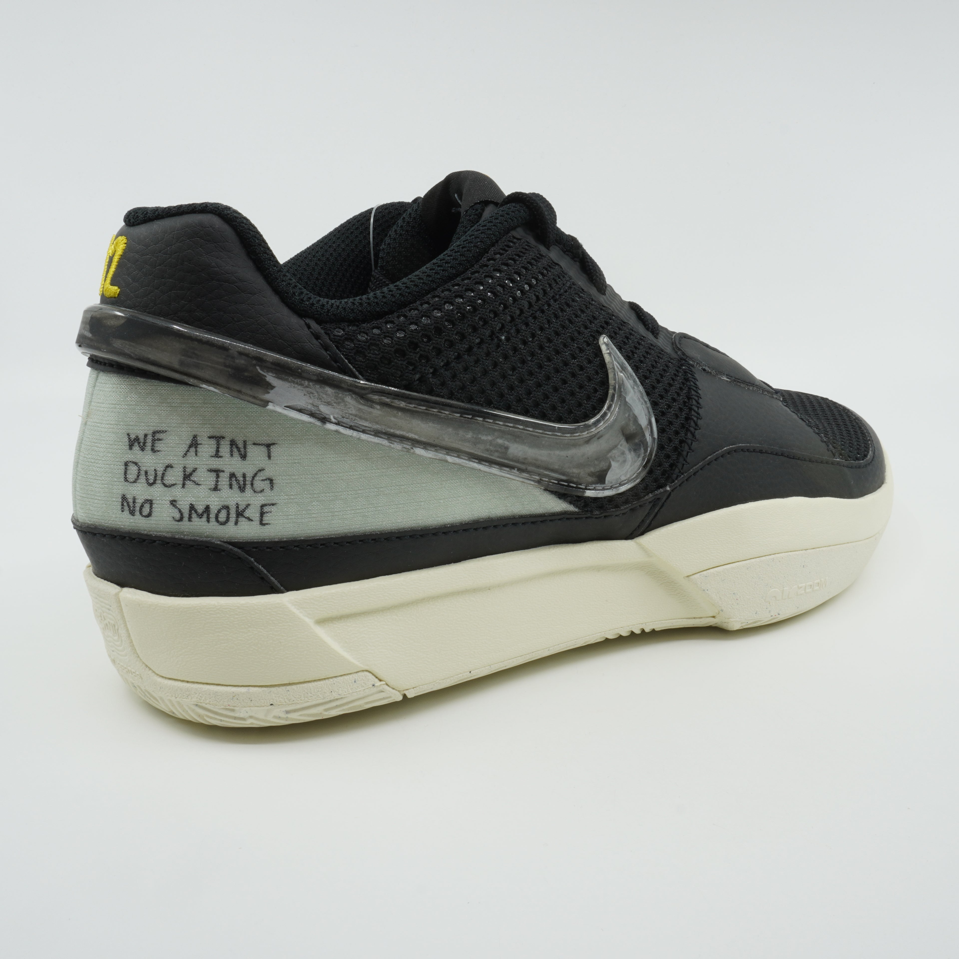 [DR8785-002] MENS NIKE JA 1 "FLY" - BLACK/LIGHT SILVER-COCONUT MILK "We Ain't Ducking No Smoke"
