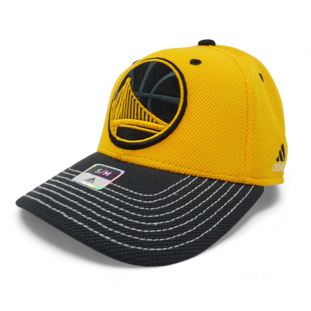 [M751Z-MTC-DWARRI] MENS ADIDAS NBA GOLDEN STATE WARRIORS STRUCTURED FLEX FITTED