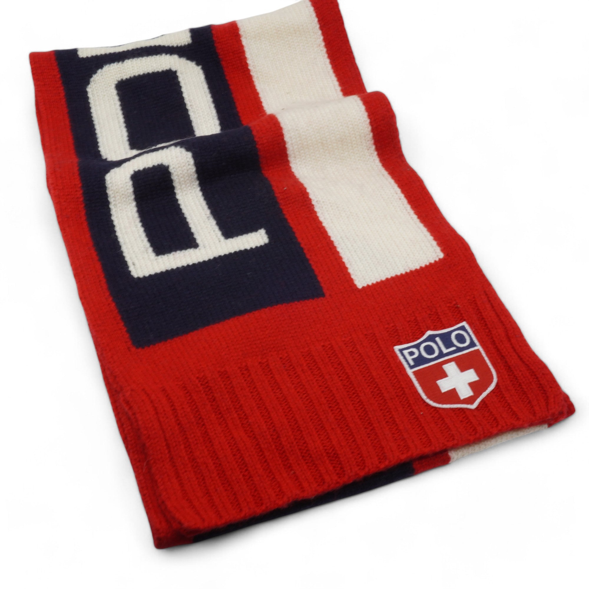 [PC0641-617] ADULT POLO RALPH LAUREN COLORBLOCK SKI SCARF