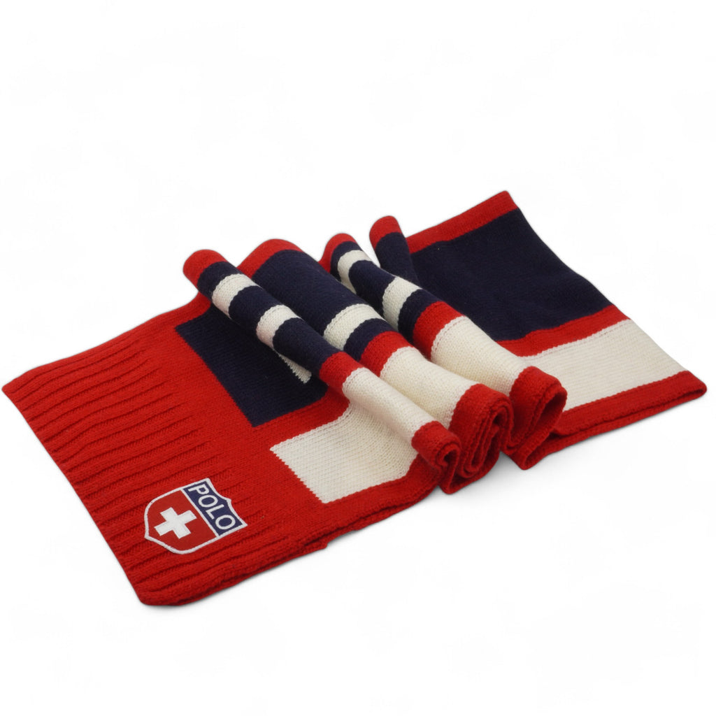 [PC0641-617] ADULT POLO RALPH LAUREN COLORBLOCK SKI SCARF