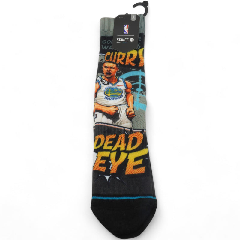 [M558B19HEC-GRY-CURRY] ADULT STANCE NBA GS WARRIORS CURRY DEAD EYE SOCKS