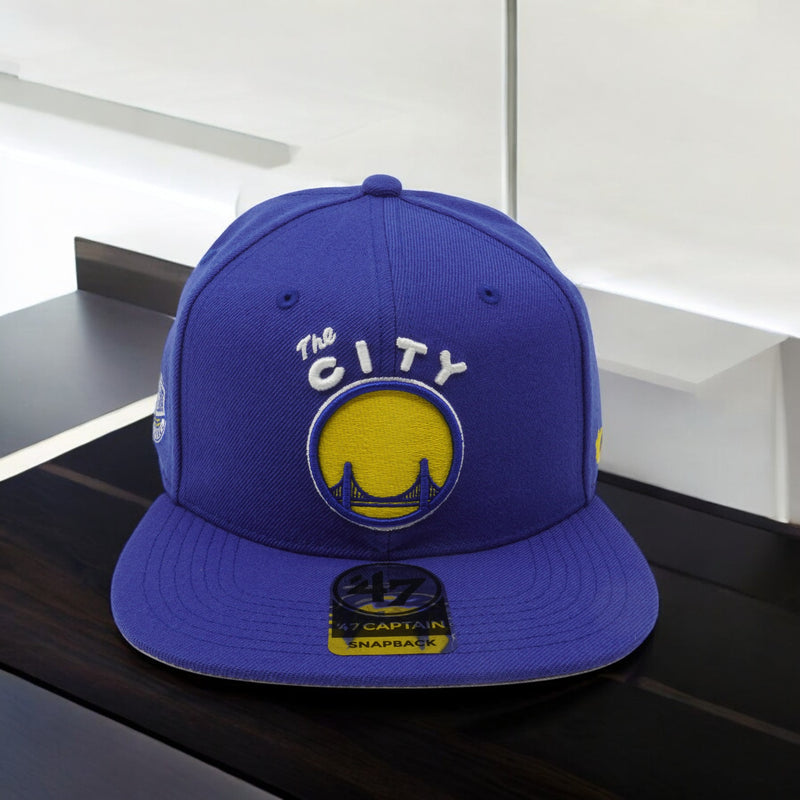[KHWCL-SRS08WBP-RYA62] MENS 47 BRAND NBA GS WARRIORS HWC 47 CAPTAIN SNAPBACK