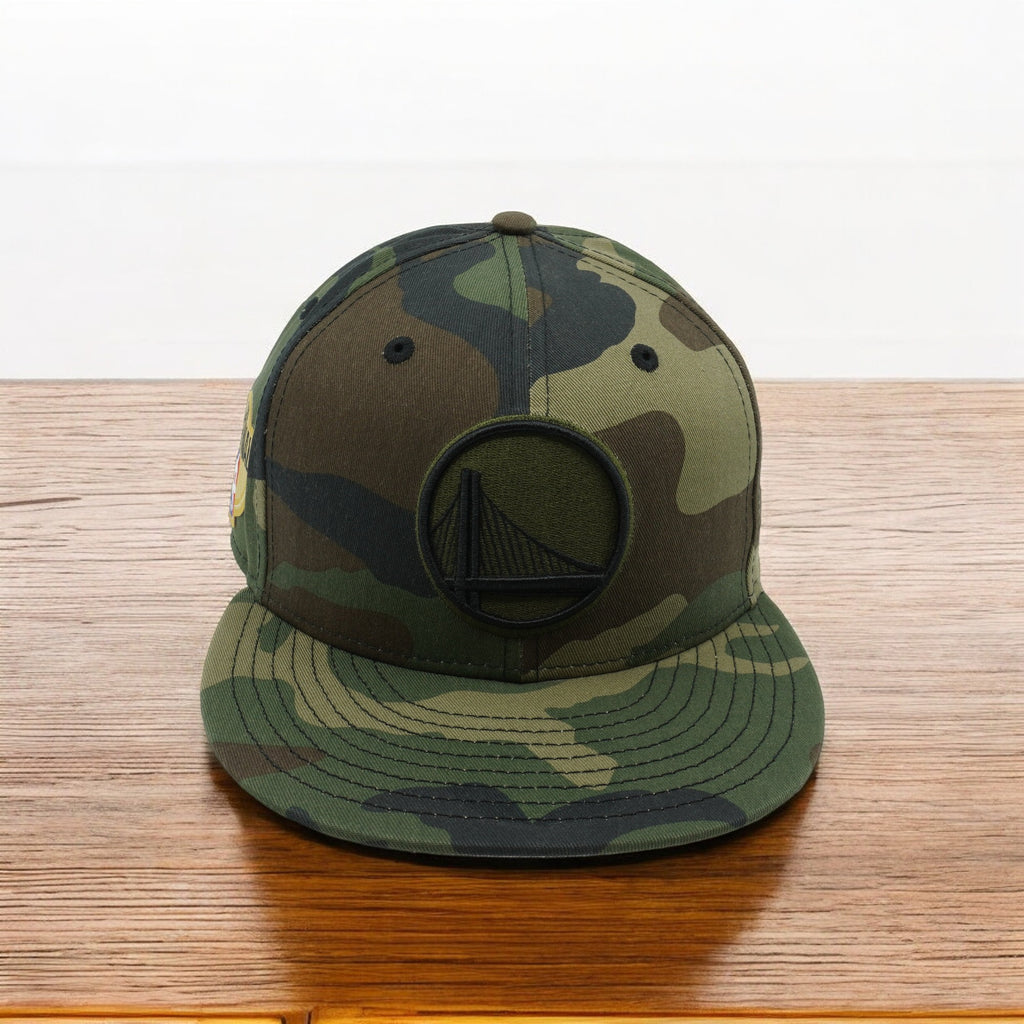 [12136308] Mens New Era NBA Golden State Warriors Camouflage 950 Snapback