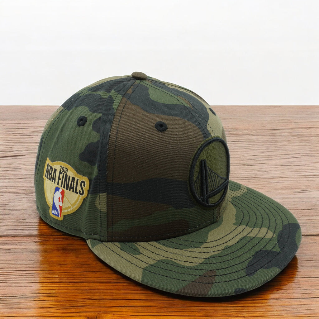 [12136308] Mens New Era NBA Golden State Warriors Camouflage 950 Snapback