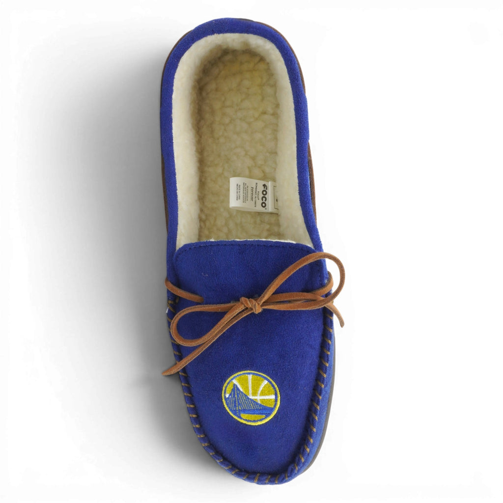 [FOCOS2] MENS FOCO GOLDEN STATE WARRIORS MOCCASINS SLIPPERS