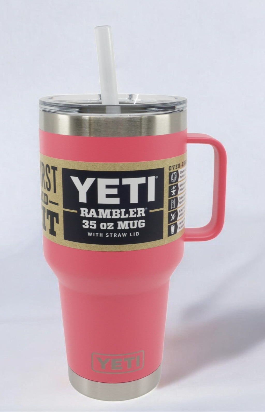 [21071503010] Unisex YETI RAMBLER 35OZ STRAW MUG WITH STRAW LID