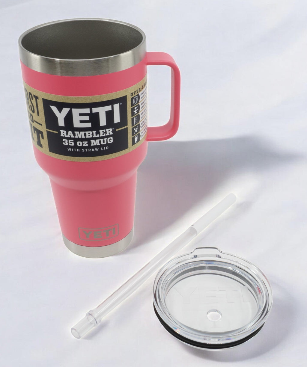 [21071503010] Unisex YETI RAMBLER 35OZ STRAW MUG WITH STRAW LID