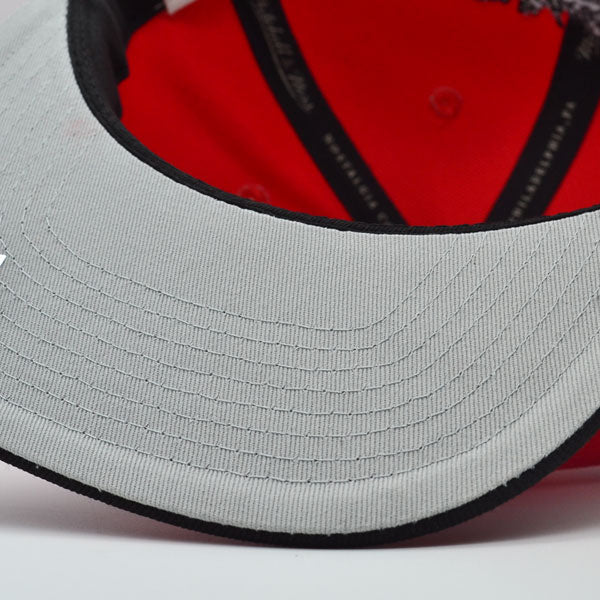 MENS MITCHELL & NESS NBA JUMBOTRON SNAPBACK HWC TRAIL BLAZERS - RED-BLACK