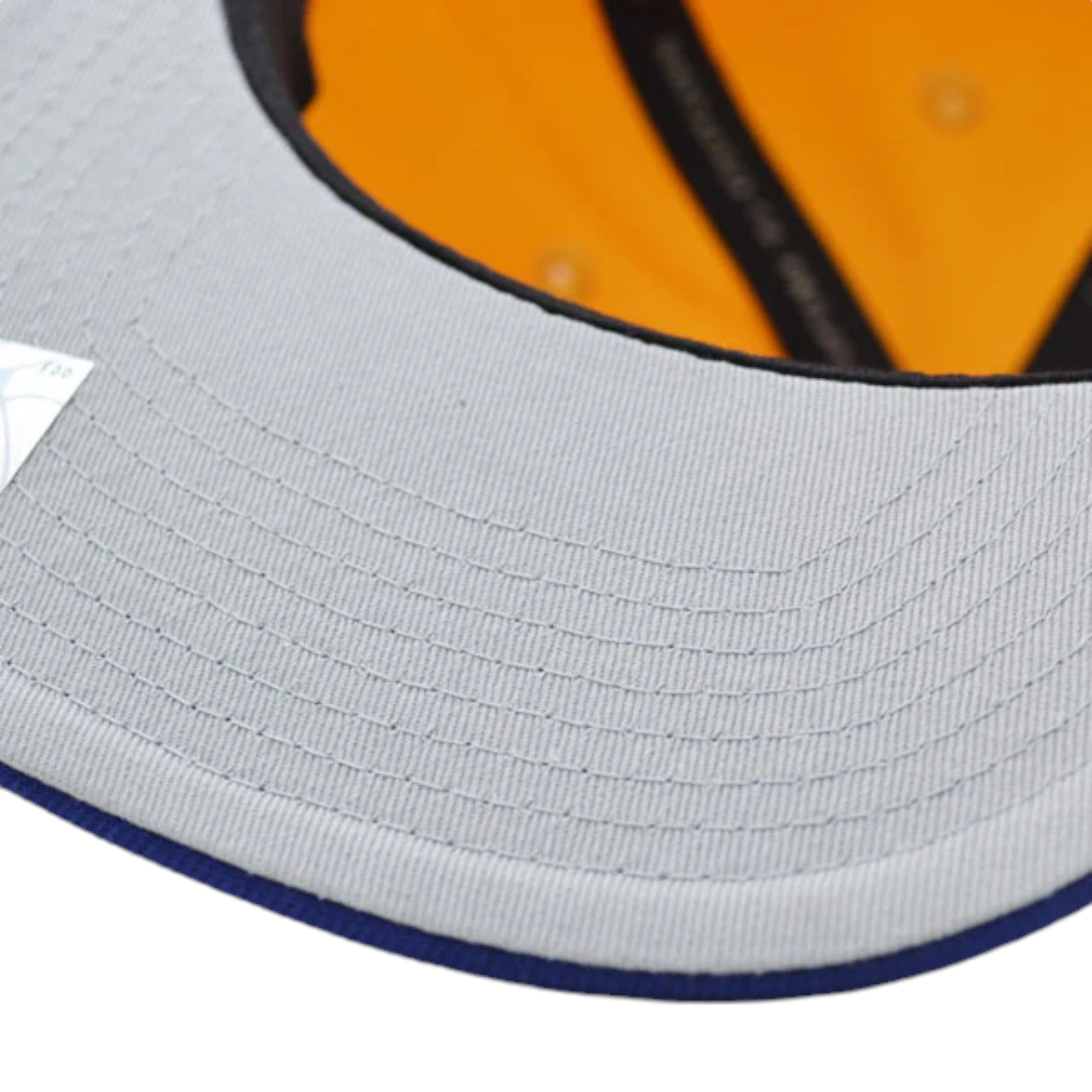 MENS MITCHELL & NESS NBA JUMBOTRON SNAPBACK HWC WARRIORS - YELLOW-BLUE