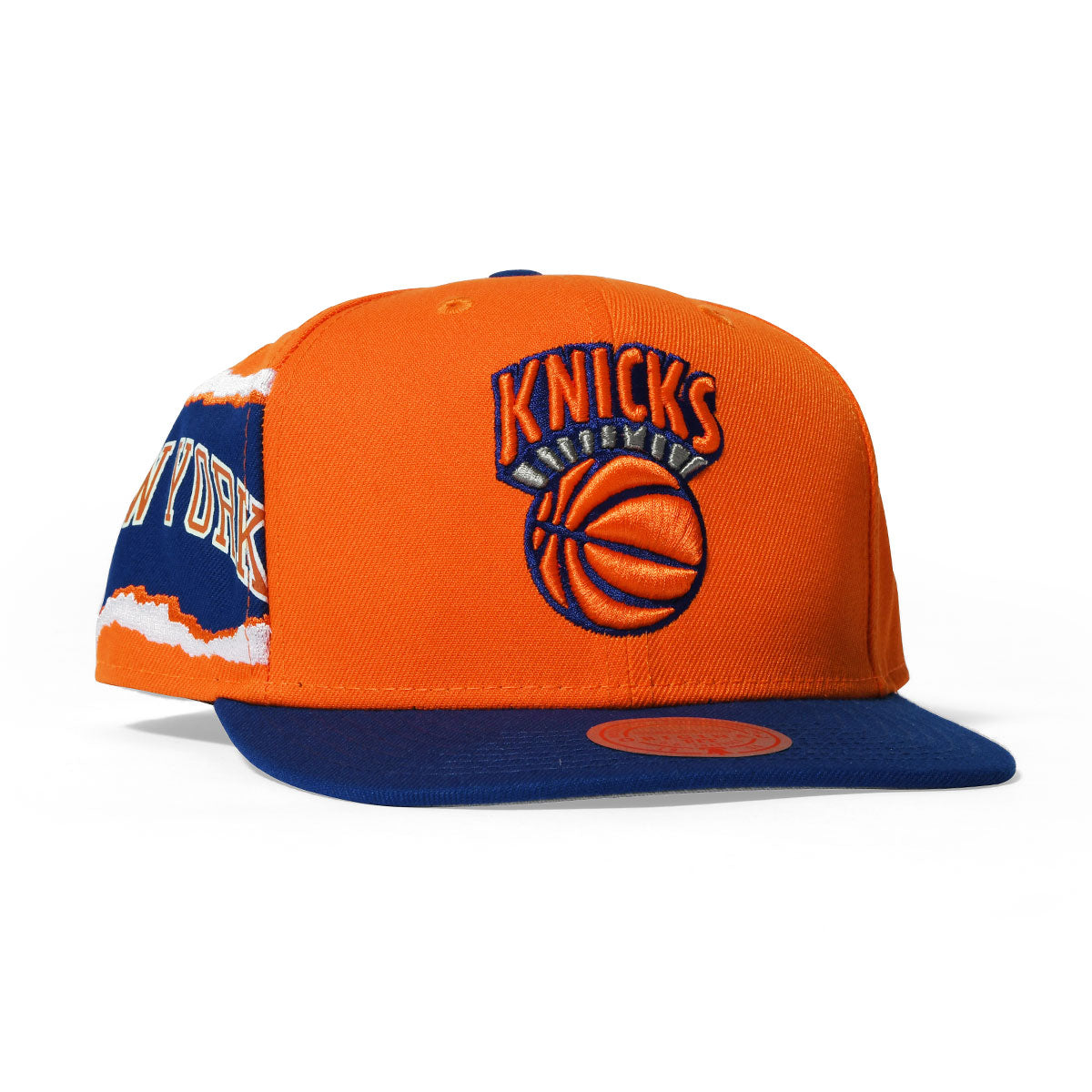 MENS MITCHELL & NESS NBA JUMBOTRON SNAPBACK HWC KNICKS - ORANGE-ROYAL
