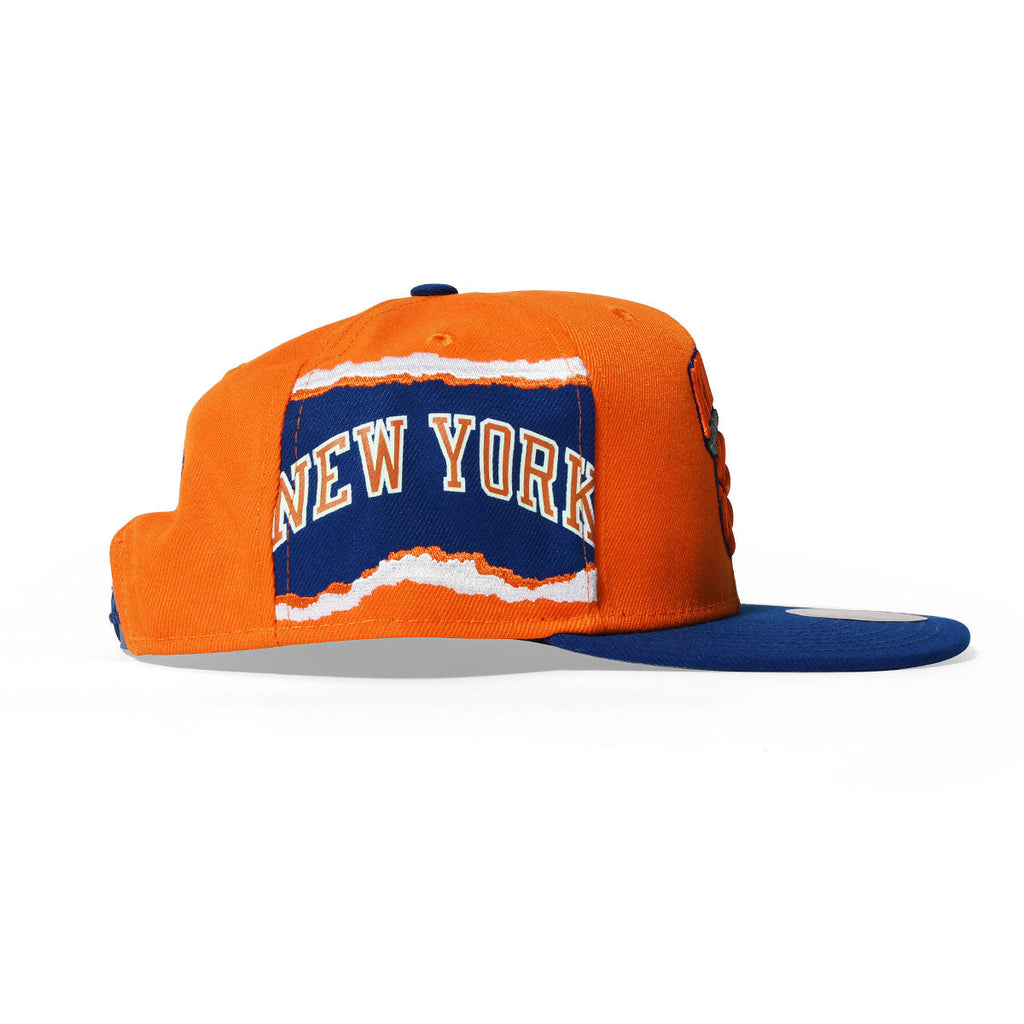 MENS MITCHELL & NESS NBA JUMBOTRON SNAPBACK HWC KNICKS - ORANGE-ROYAL