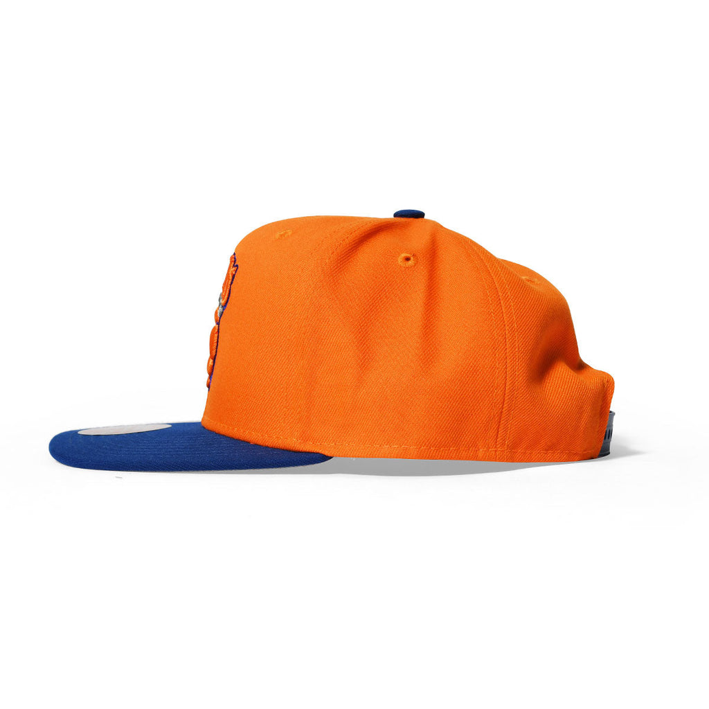 MENS MITCHELL & NESS NBA JUMBOTRON SNAPBACK HWC KNICKS - ORANGE-ROYAL