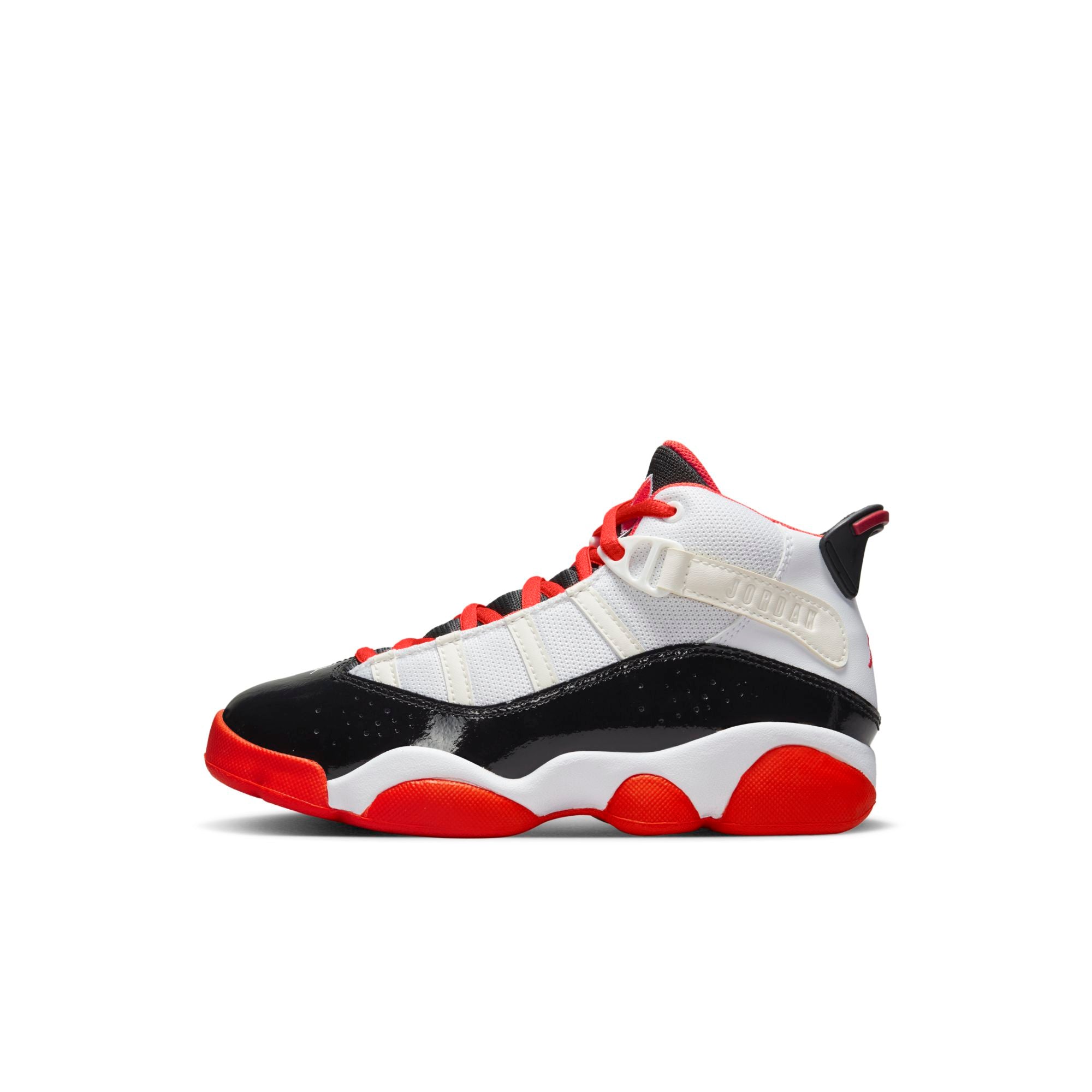 [DV1343-108] Preschool Air Jordan 6 RINGS PS 'WHITE BLACK TEAM ORANGE'