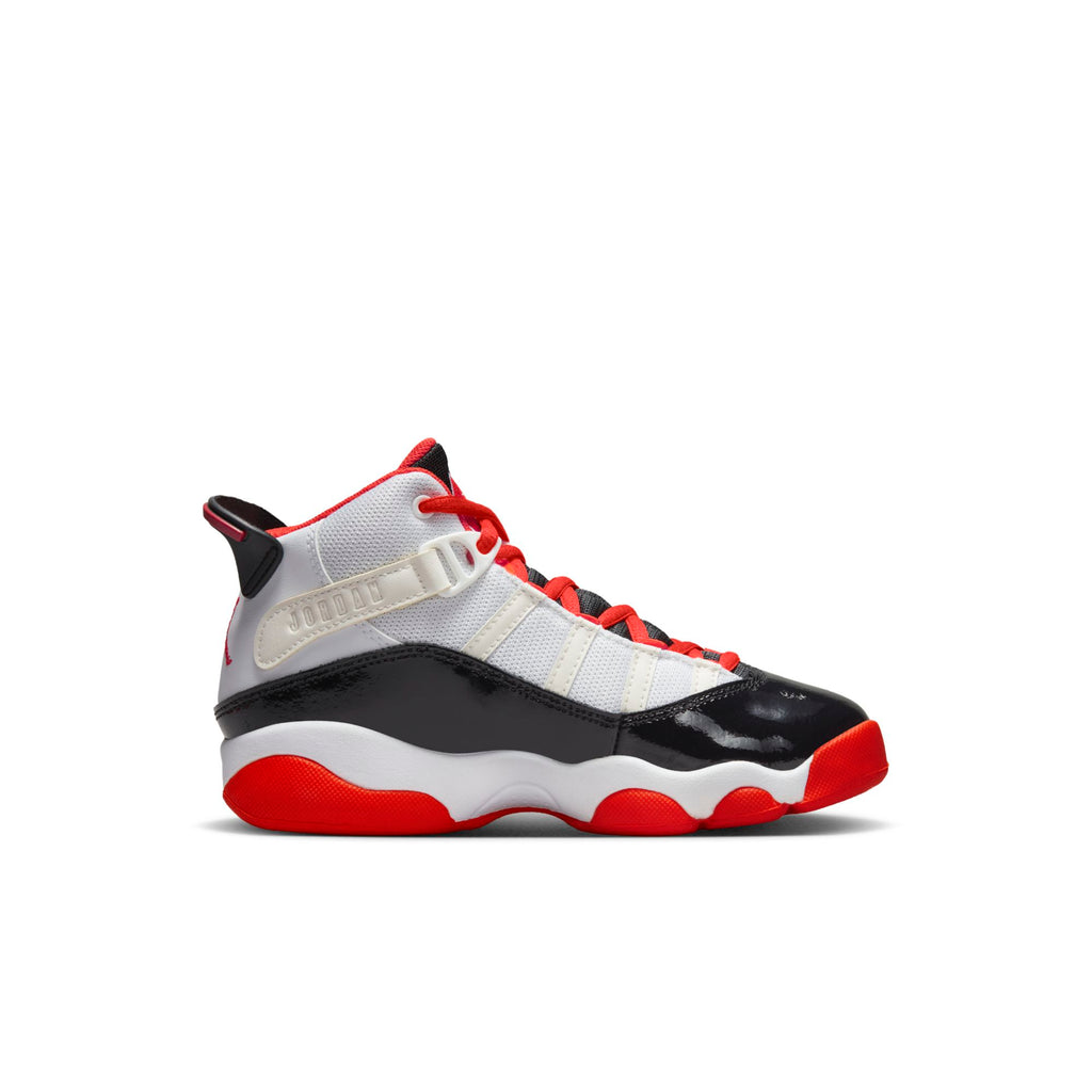 [DV1343-108] Preschool Air Jordan 6 RINGS PS 'WHITE BLACK TEAM ORANGE'