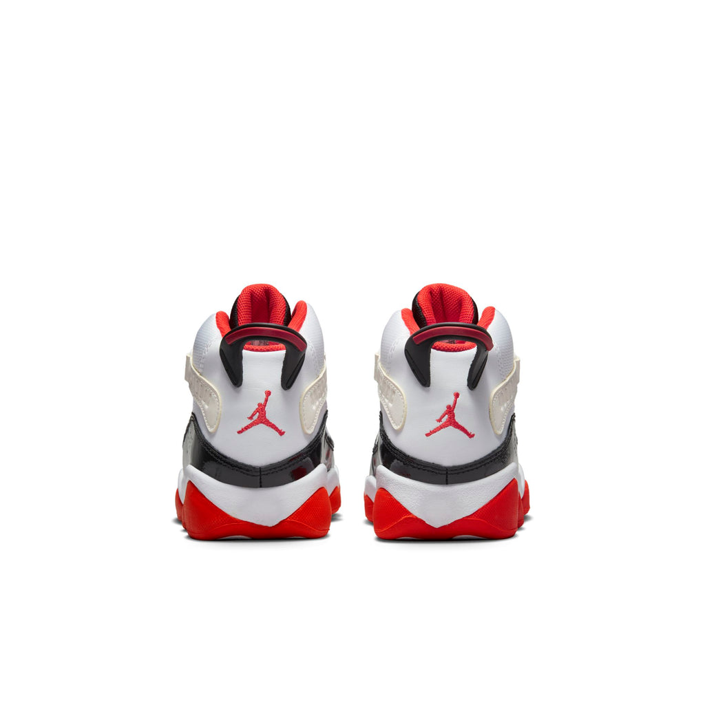 [DV1343-108] Preschool Air Jordan 6 RINGS PS 'WHITE BLACK TEAM ORANGE'