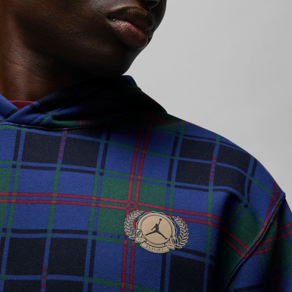 [DV1578-333] Mens Air Jordan HOLIDAY PLAID PULLOVER HOODIE