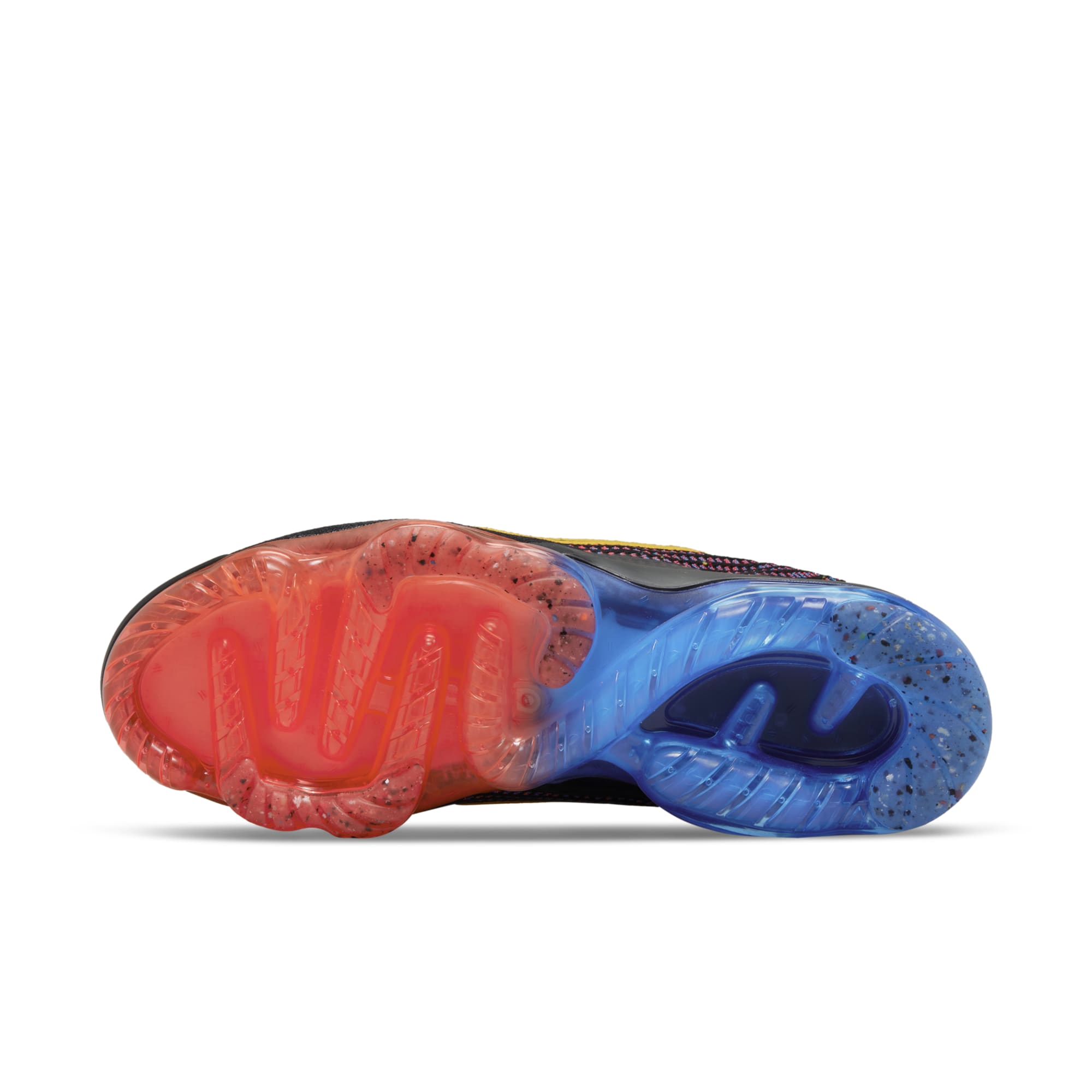 [DV2118-001] Mens Nike AIR VAPORMAX 2021 FK 'BLACK PHOTO BLUE CRIMSON GOLD'