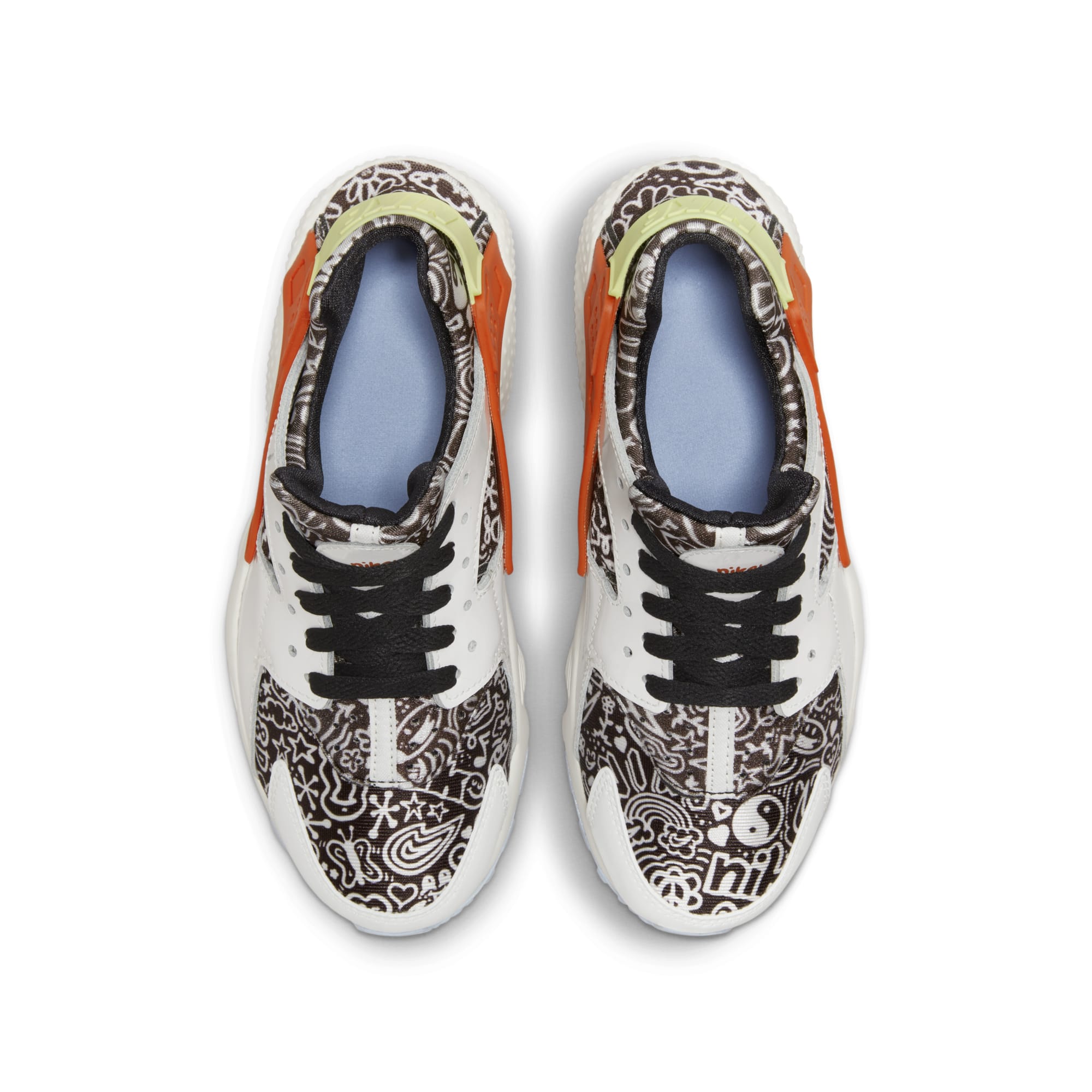 [DV2243-100] Grade School Nike HUARACHE RUN SE GS 'DOODLE'