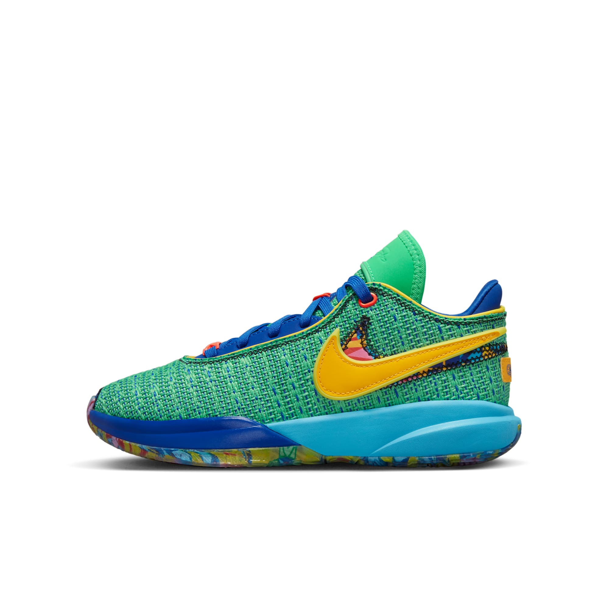 [DV3021-300] GRADE SCHOOL NIKE LEBRON 20 GS 'KALEIDOSCOPE'