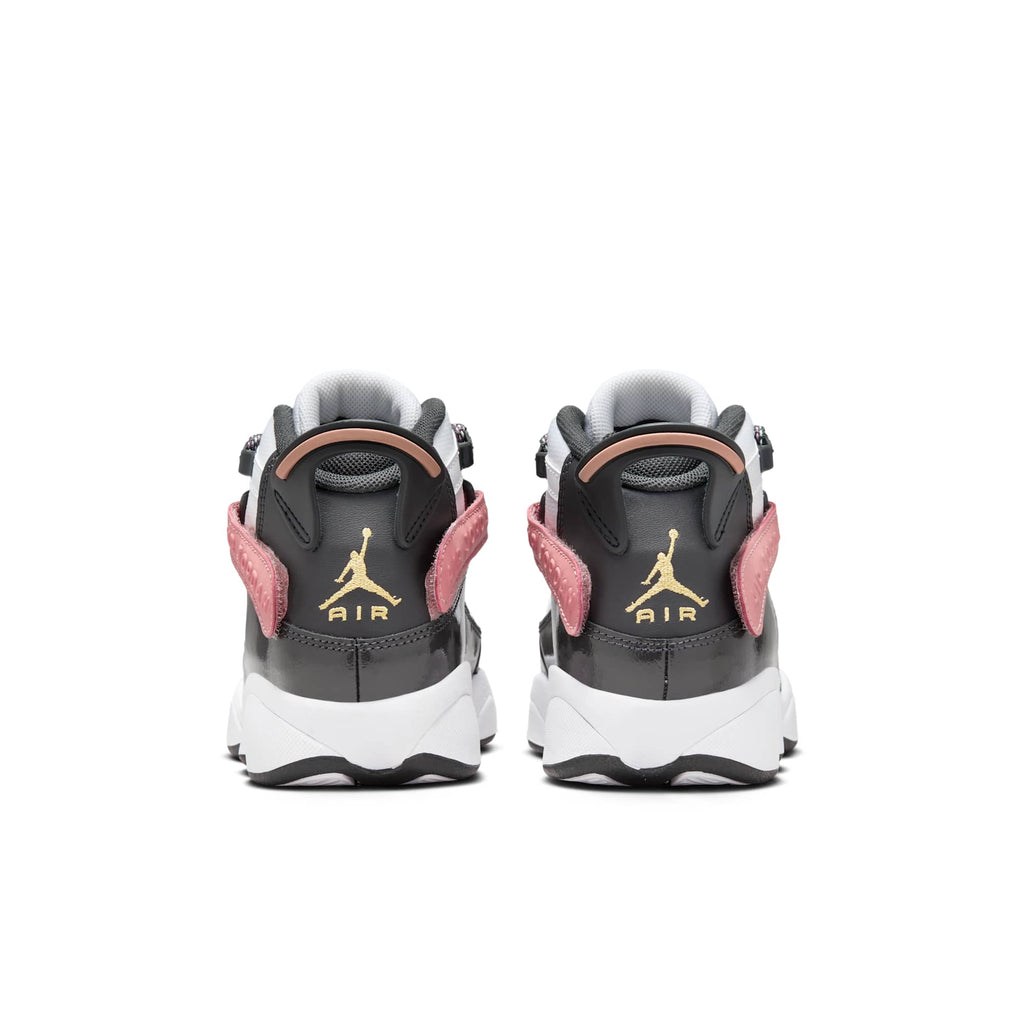 [DV3178-101] GRADE SCHOOL AIR JORDAN 6 RINGS 'WHITE RED STARDUST VAPOR GREEN ANTHRACITE (GS)'