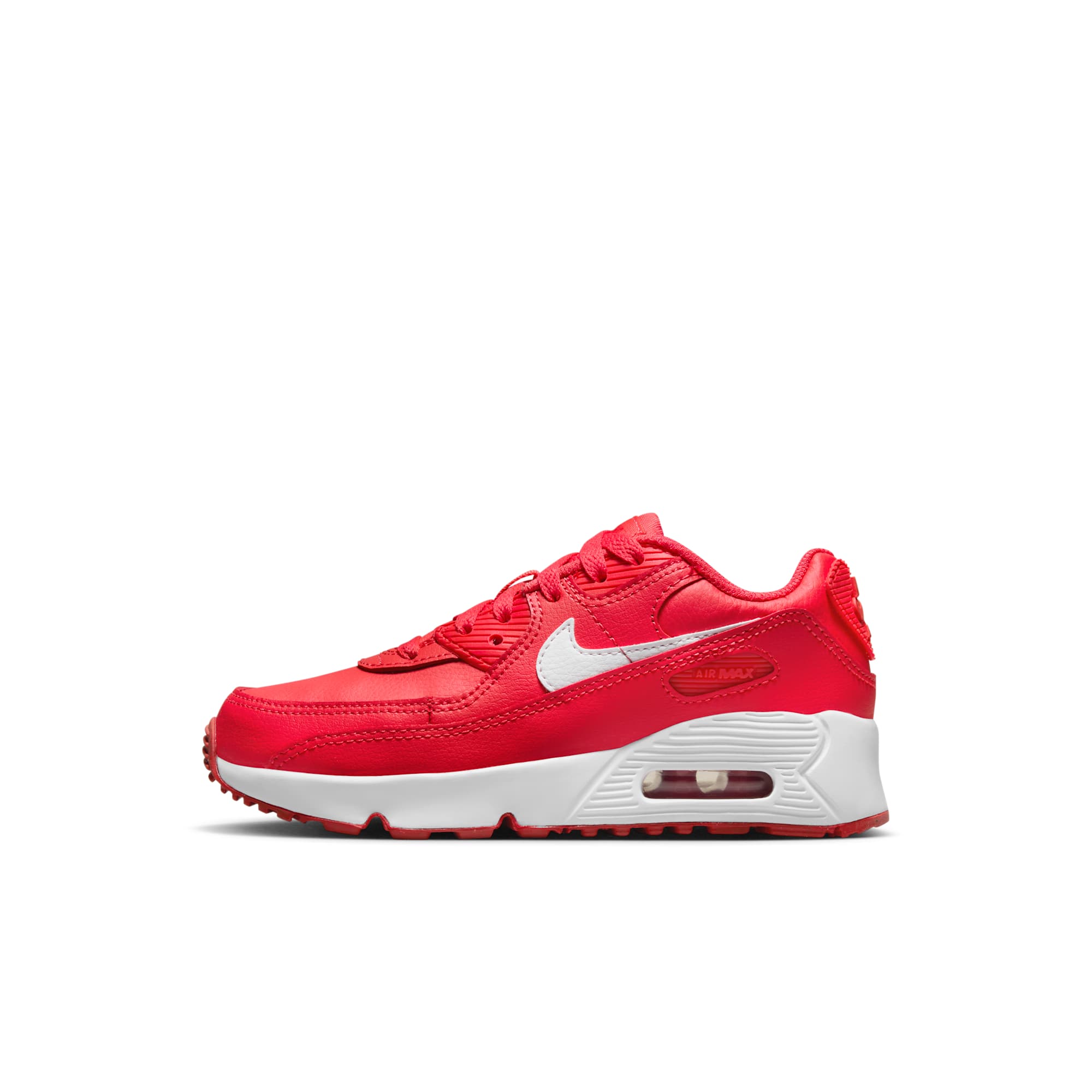 [DV3608-600] PRESCHOOL NIKE AIR MAX 90 LEATHER PS 'TRACK RED'