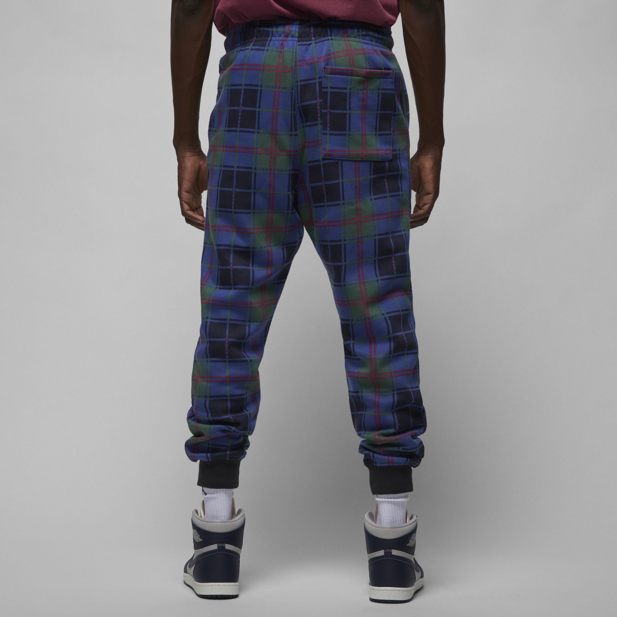 [DV9388-333] Mens Air Jordan ESSENTIAL HOLIDAY PLAID FLEECE PANTS