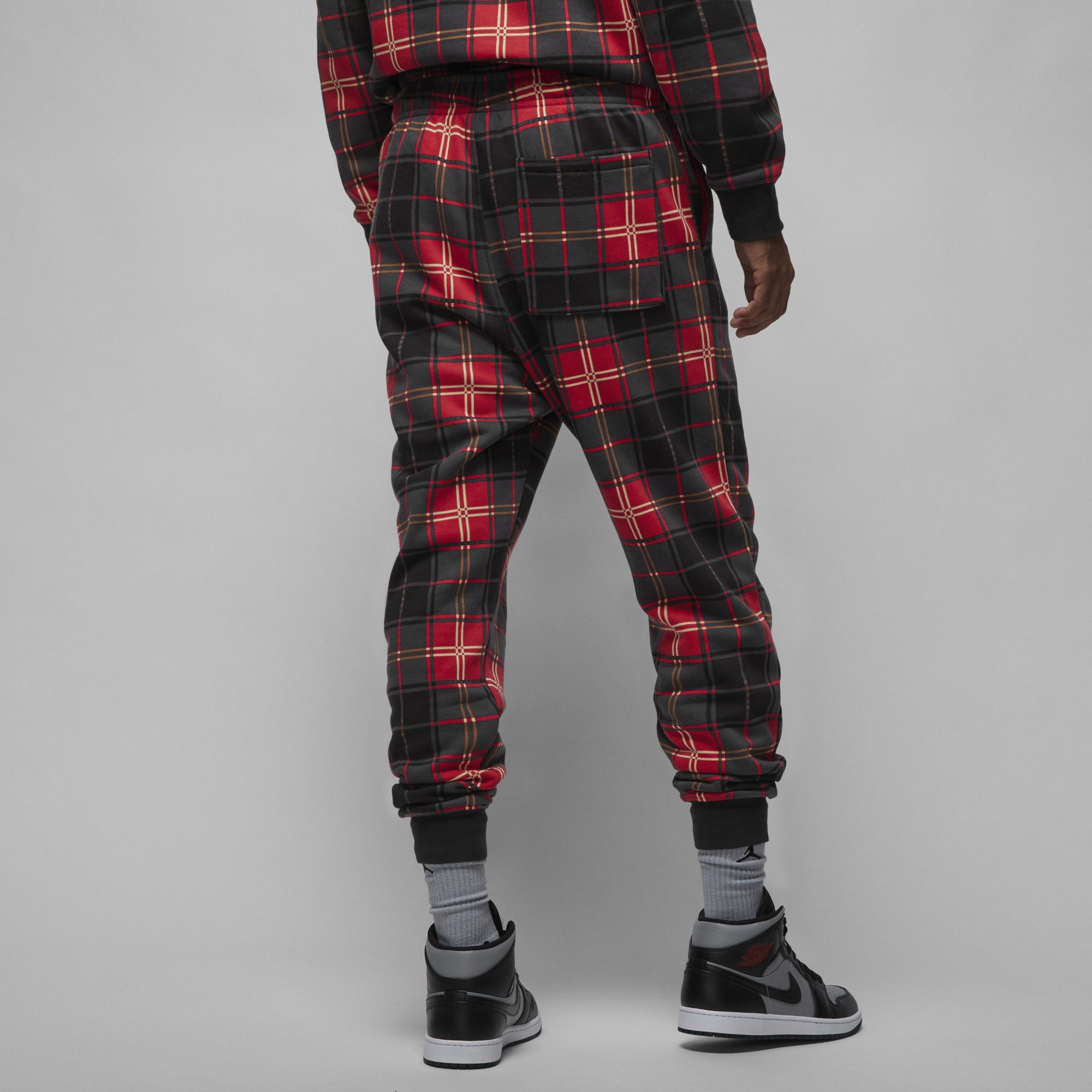 [DV9388-612] Mens Air Jordan ESSENTIAL HOLIDAY PLAID FLEECE PANTS