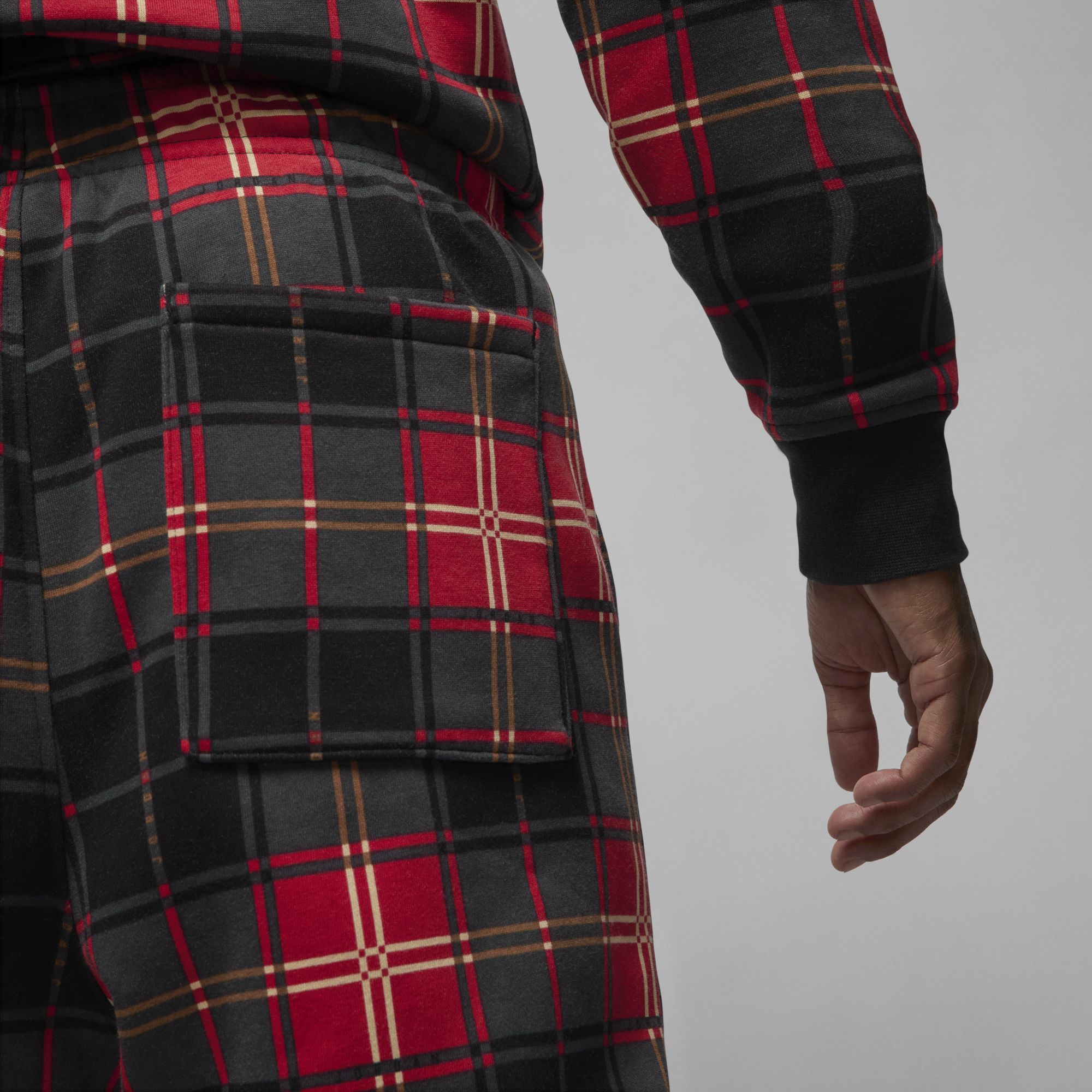 [DV9388-612] Mens Air Jordan ESSENTIAL HOLIDAY PLAID FLEECE PANTS