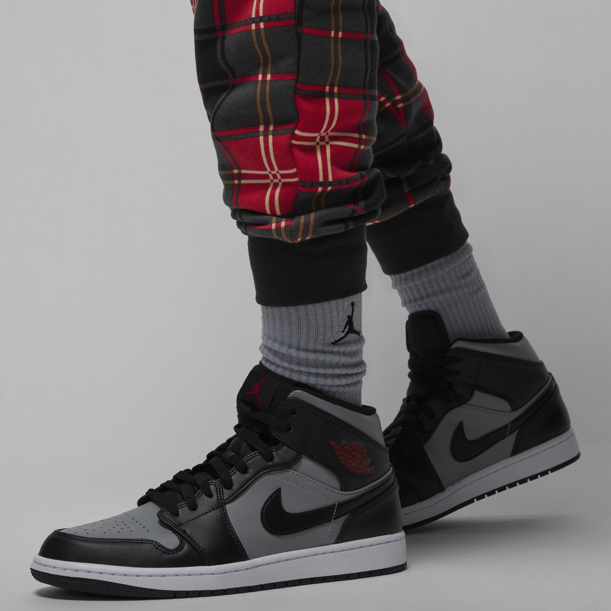 [DV9388-612] Mens Air Jordan ESSENTIAL HOLIDAY PLAID FLEECE PANTS