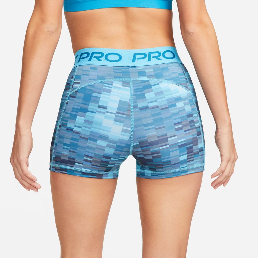 [DX0046-416] WOMENS NIKE MID-RISE 3" PRINTED TRAINING SHORTS