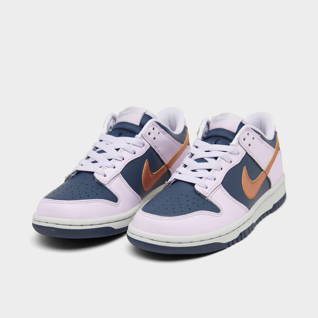 [DX1663-400] GRADE SCHOOL NIKE DUNK LOW SE 'COPPER SWOOSH (GS)'