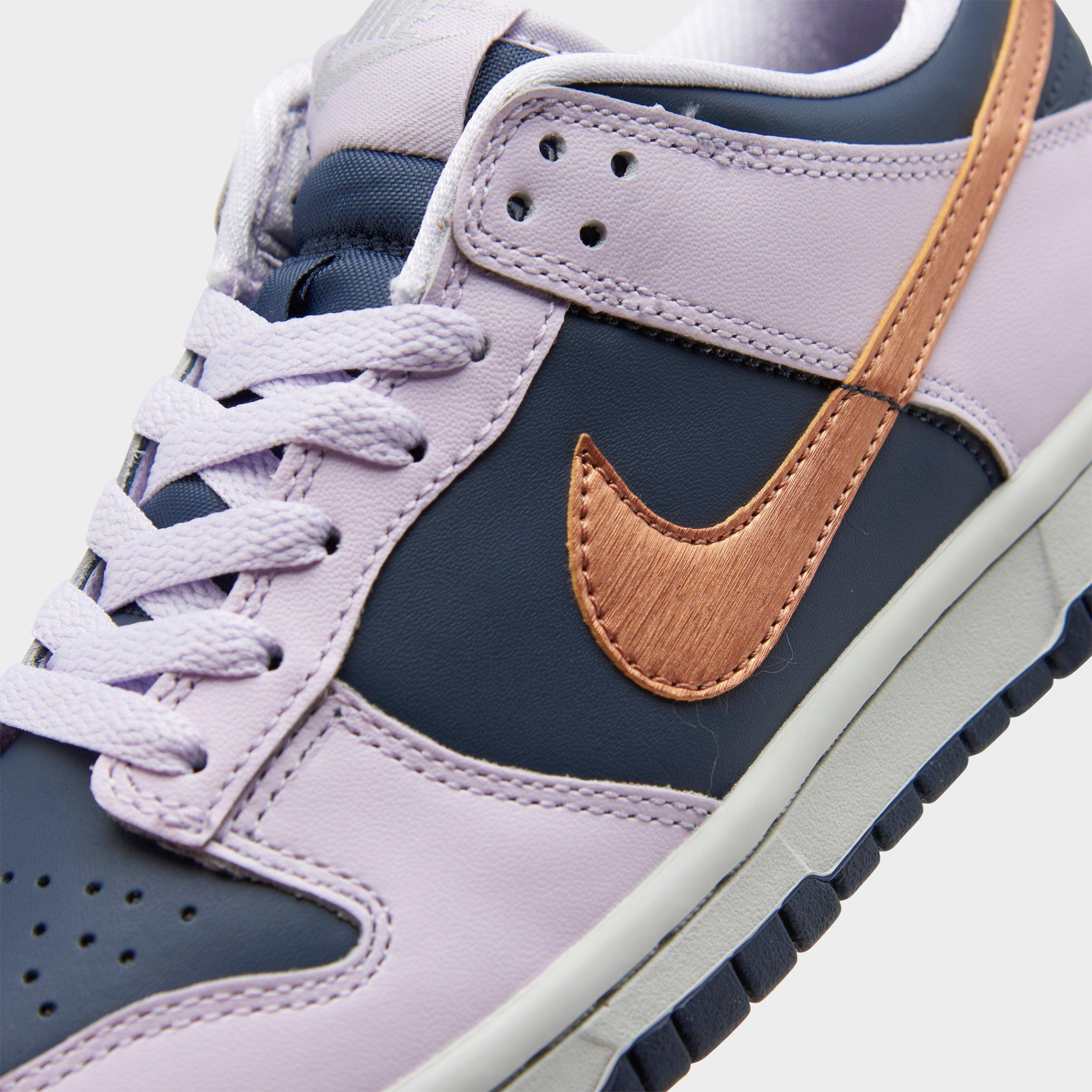 [DX1663-400] GRADE SCHOOL NIKE DUNK LOW SE 'COPPER SWOOSH (GS)'