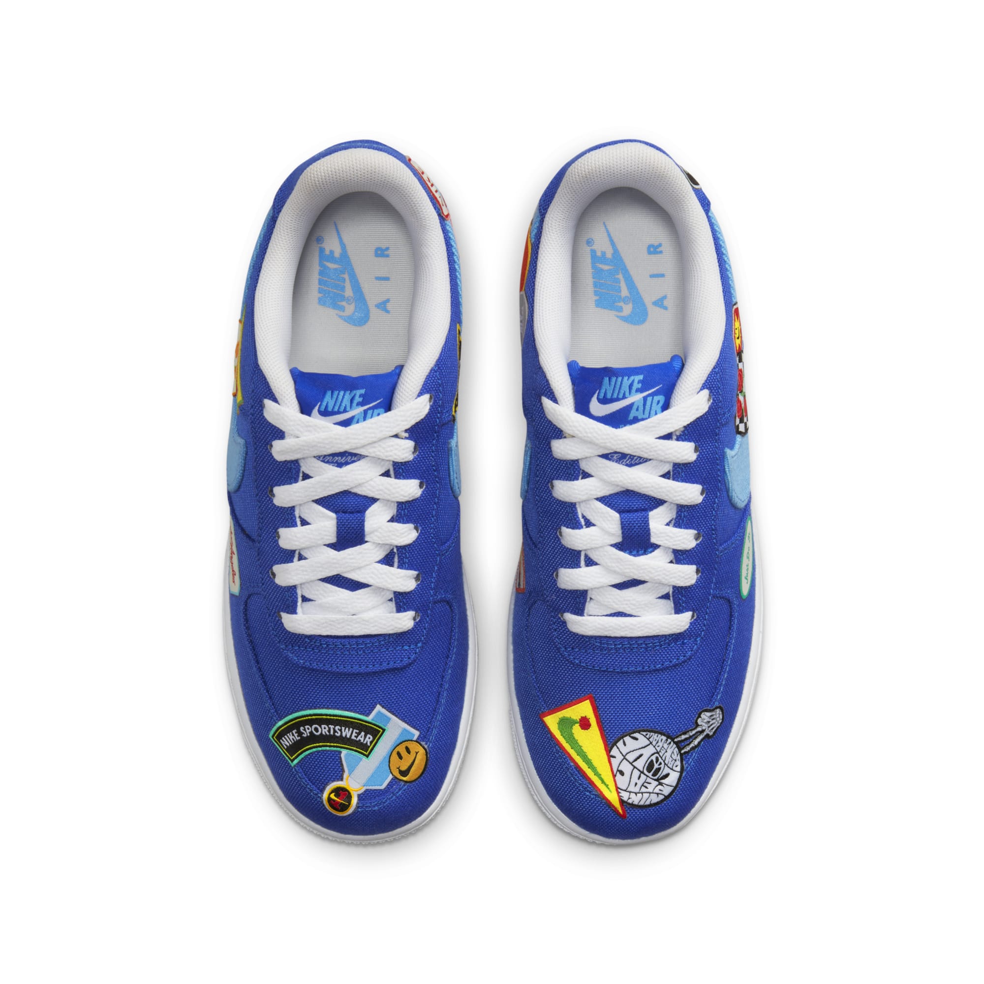 [DX2308-400] Grade School Nike AIR FORCE 1 LOW '07 PRM 'LOS ANGELES PATCHED UP (GS)'