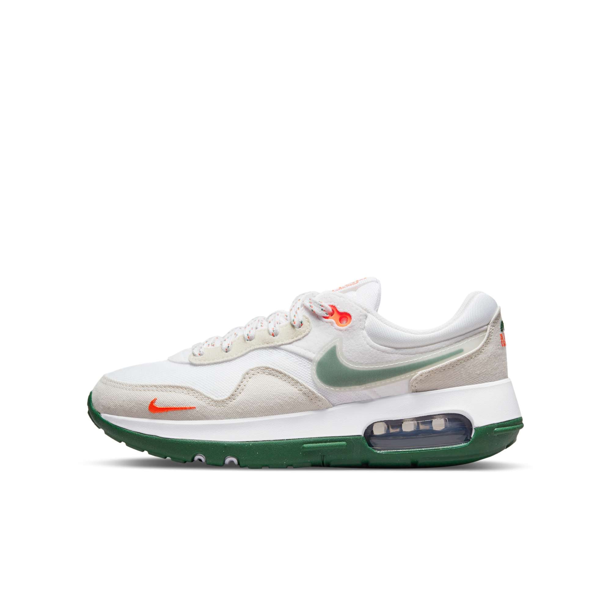 [DX2957-100] GRADE SCHOOL NIKE AIR MAX MOTIF 'WHITE GORGE GREEN'