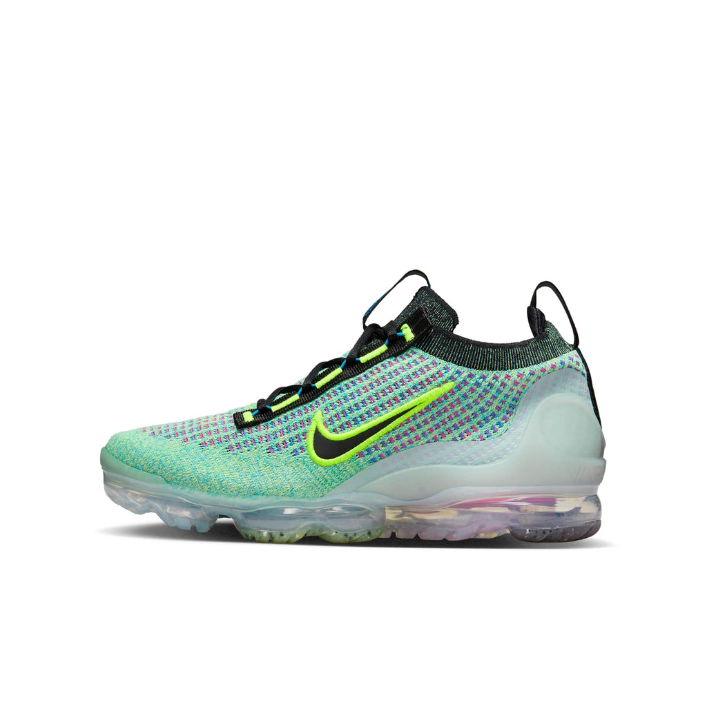 [DX3367-700] GRADE SCHOOL NIKE AIR VAPORMAX 2021 FLYKNIT NEXT NATURE 'VOLT PHOTO BLUE' (GS)