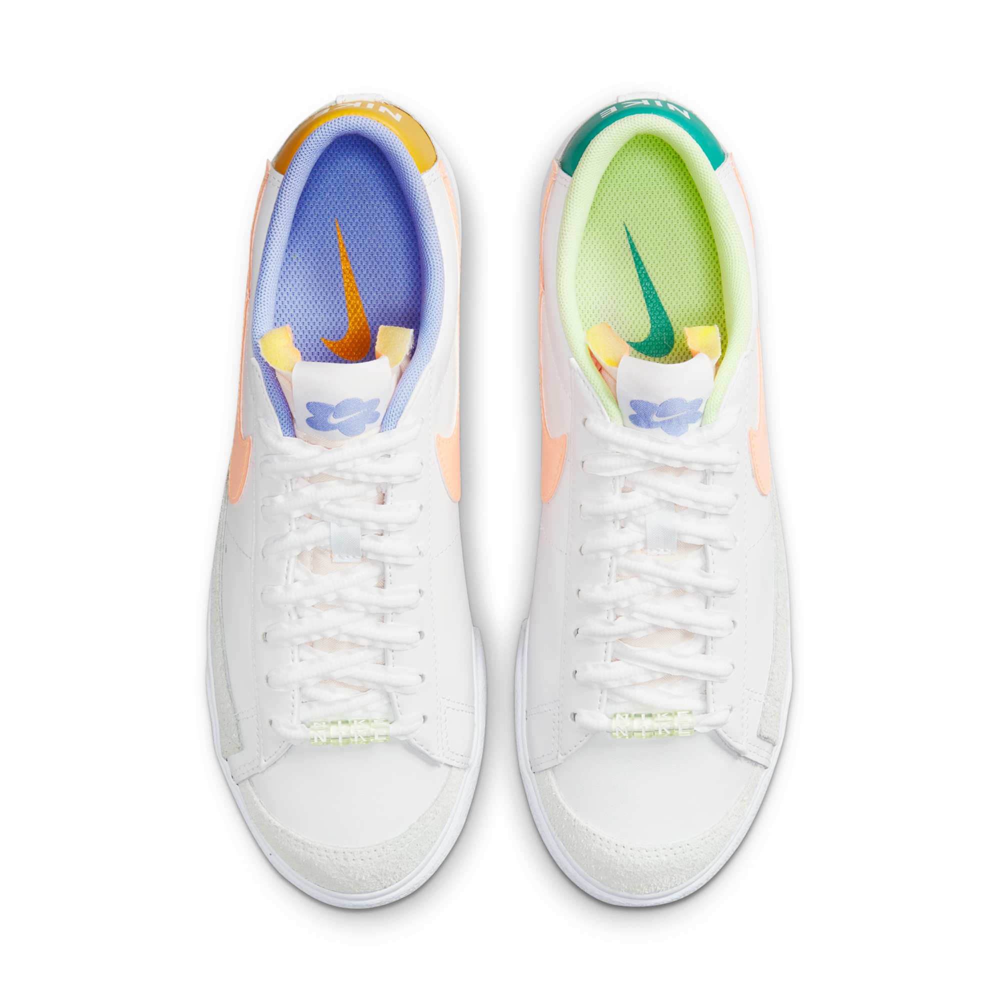 [DX3719-100] WOMENS NIKE BLAZER LOW PLATFORM 'PEACH CREAM LIGHT THISTLE'