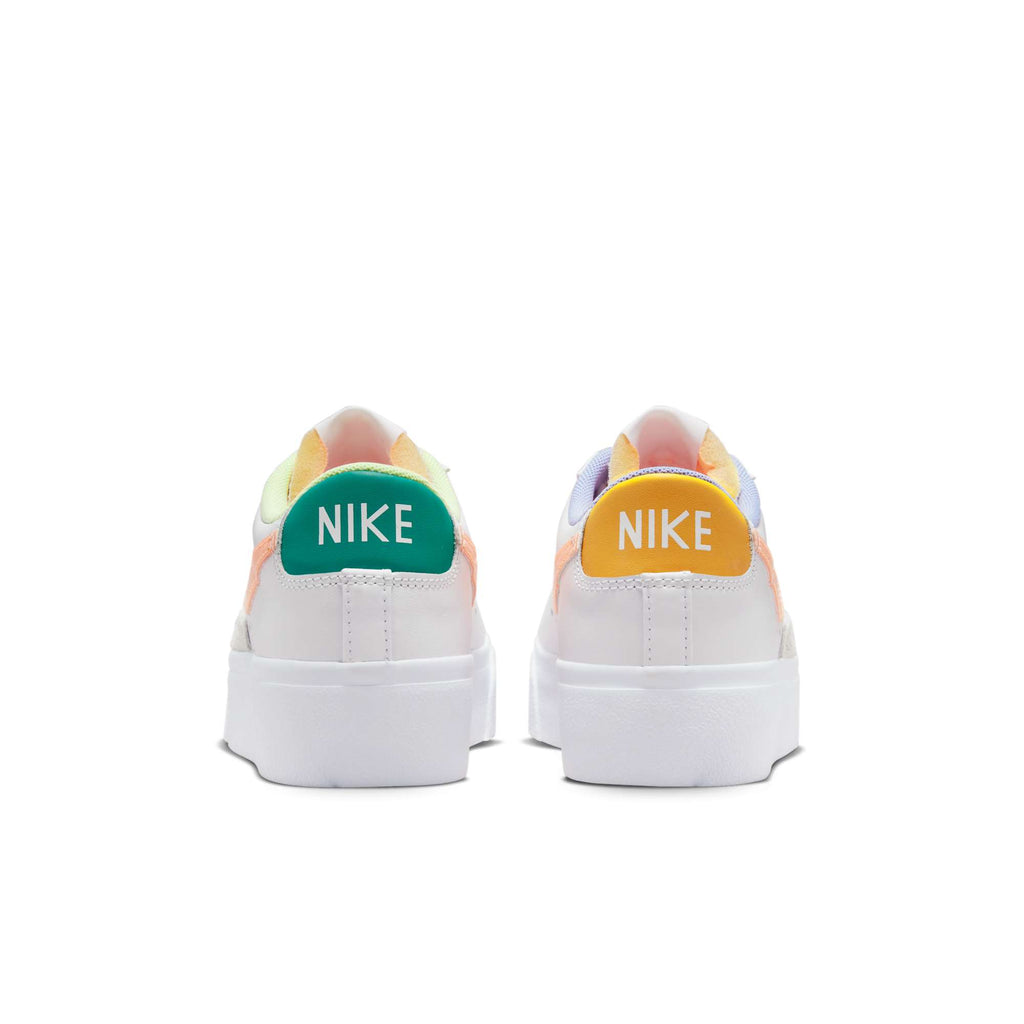 [DX3719-100] WOMENS NIKE BLAZER LOW PLATFORM 'PEACH CREAM LIGHT THISTLE'