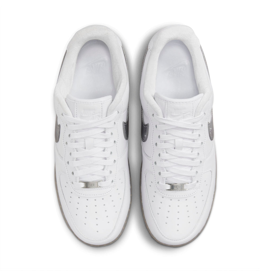 [DX3945-100] Mens Nike AIR FORCE 1 LOW '07 PRM 'WHITE METALLIC SILVER'