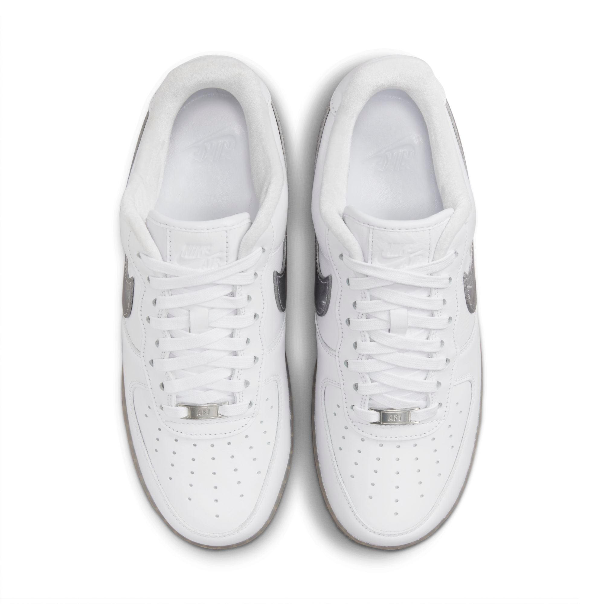 [DX3945-100] Mens Nike AIR FORCE 1 LOW '07 PRM 'WHITE METALLIC SILVER'