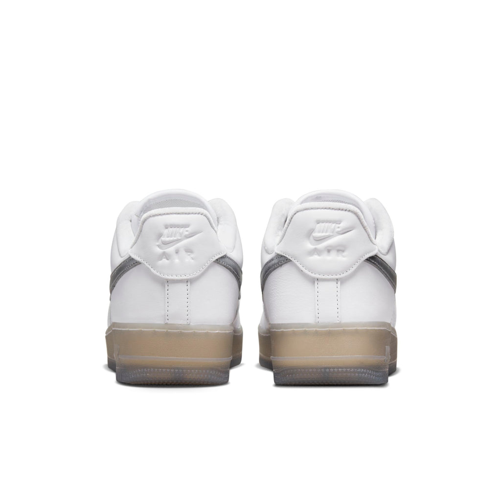 [DX3945-100] Mens Nike AIR FORCE 1 LOW '07 PRM 'WHITE METALLIC SILVER'
