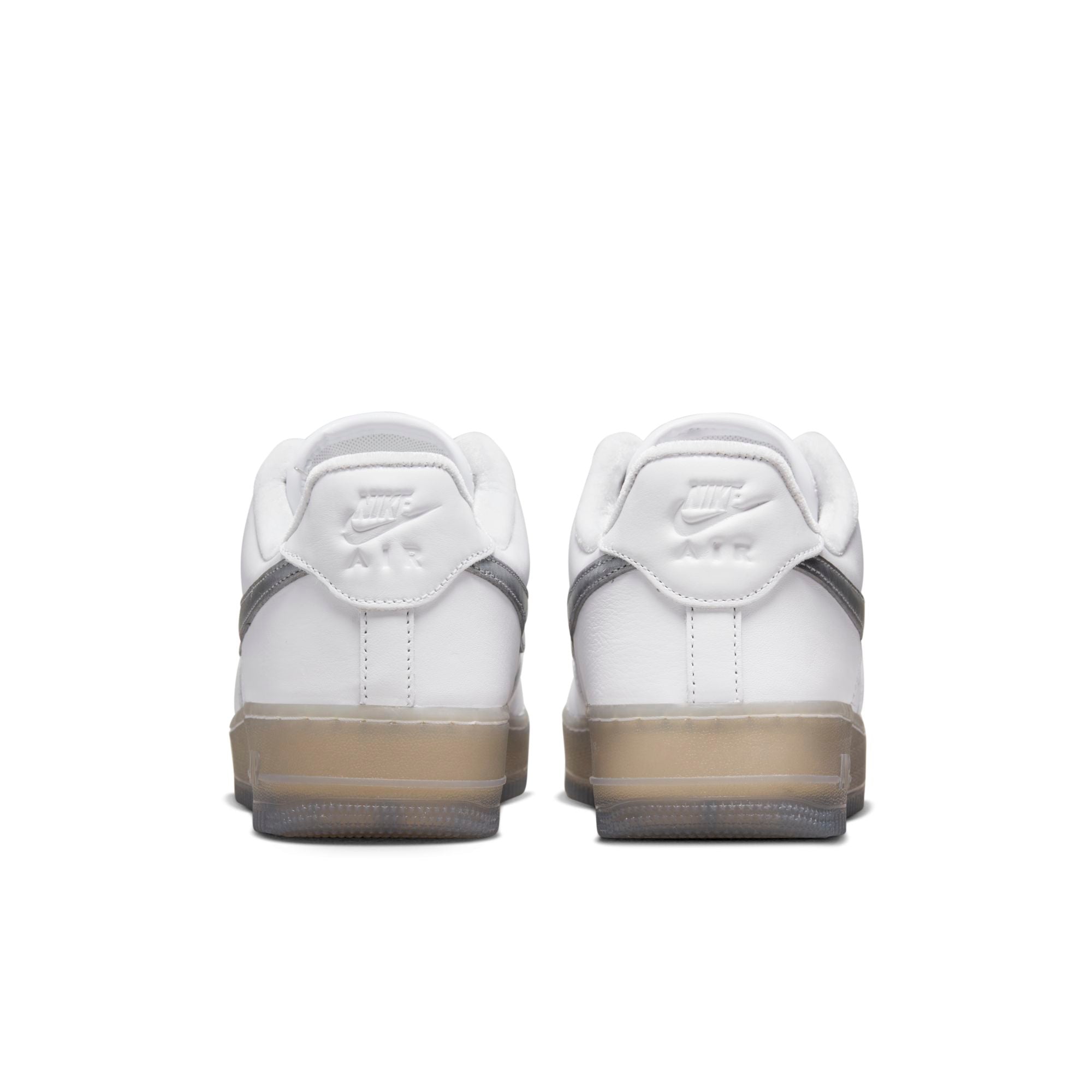 [DX3945-100] Mens Nike AIR FORCE 1 LOW '07 PRM 'WHITE METALLIC SILVER'