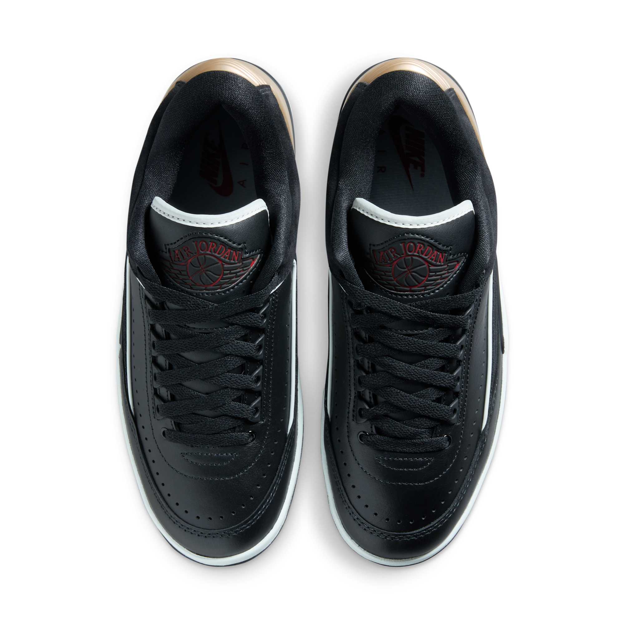 [DX4401-001] WOMENS AIR JORDAN RETRO 2 LOW "BLACK/VARSITY RED"