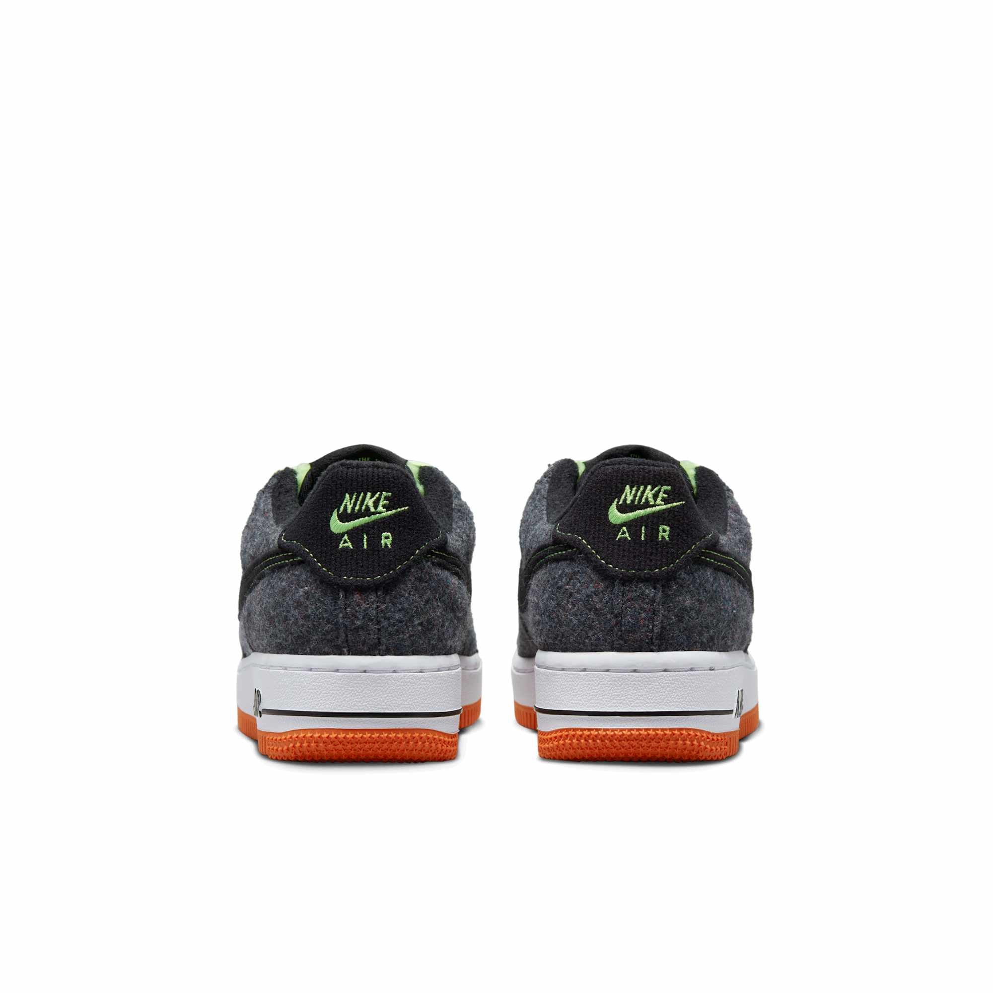 [DZ5287-001] GRADE SCHOOL NIKE AIR FORCE 1 LOW LV8 'BLACK GHOST GREEN'