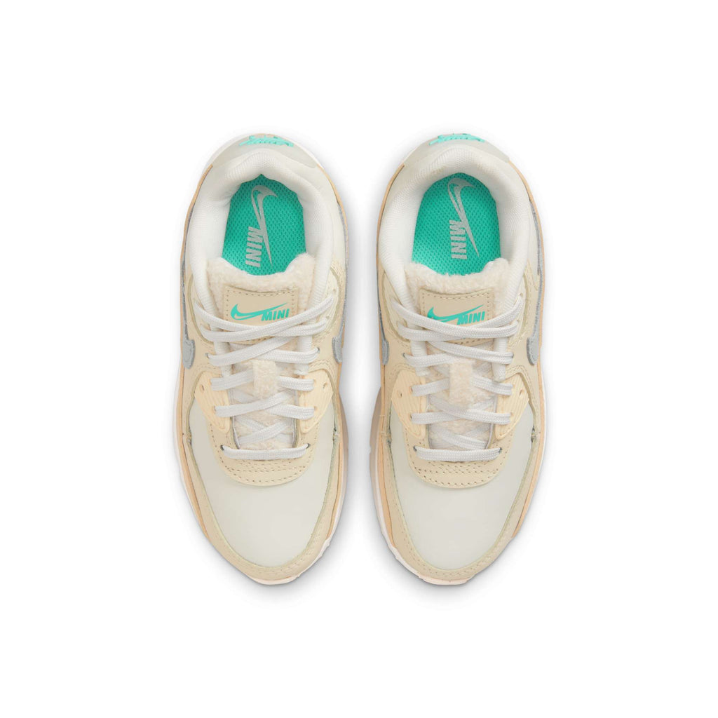 [DZ5319-001] PRESCHOOL NIKE AIR MAX 90 LEATHER 'PHANTOM SHIMMER'