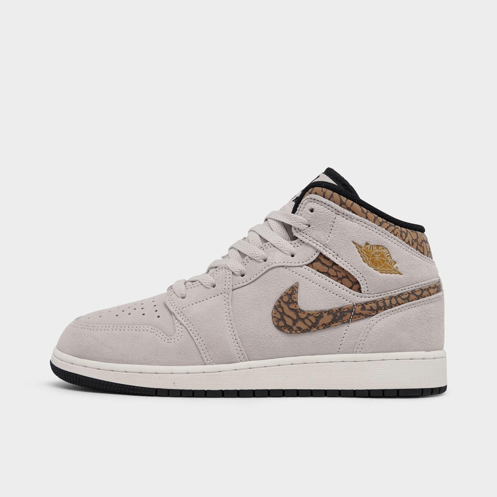 [DZ5369-102] GRADE SCHOOL AIR JORDAN RETRO 1 MID SE 'BROWN ELEPHANT (GS)'